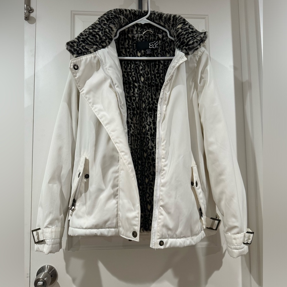 GUC - Fox Racing Women's White Winter Snowboard Jacket Size XL